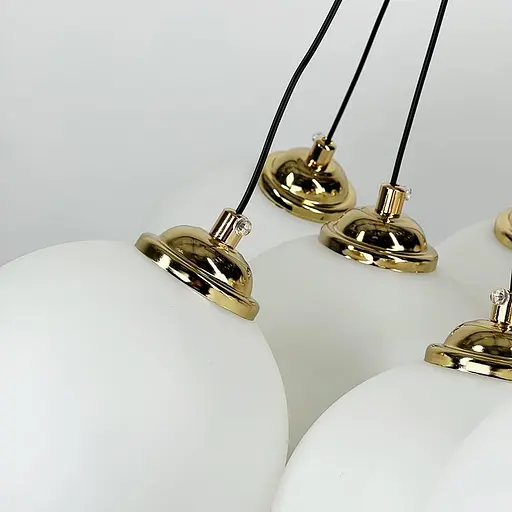 Люстра-пучок на 13 білих плафонів Ø 67 см | Line F | Арт. 1519/13 GD - фото 5