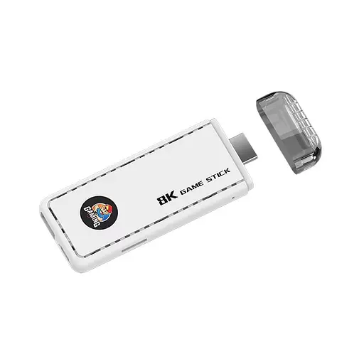 Игровая консоль белая Data Frog X6 H133 Game Stick 64GB приставка гейм стик +39800 игр - фото 4