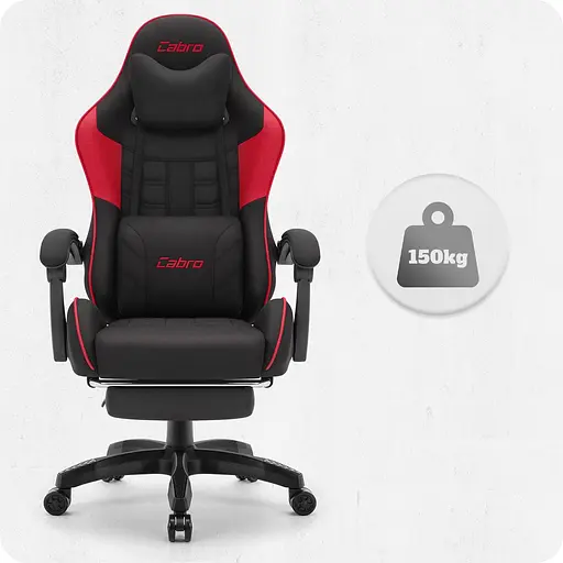 Крісло Cabro C501 Black-Red тканина - фото 8