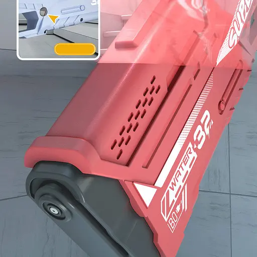 Водяний акумуляторний автомат Space Model Water Gun 9002A (750ml) with lithium battery Red - фото 3