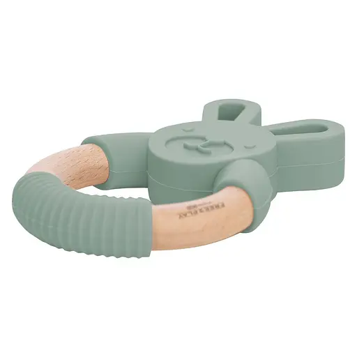 Прорезыватель FreeOn силиконовый кролик, зеленый - фото 2