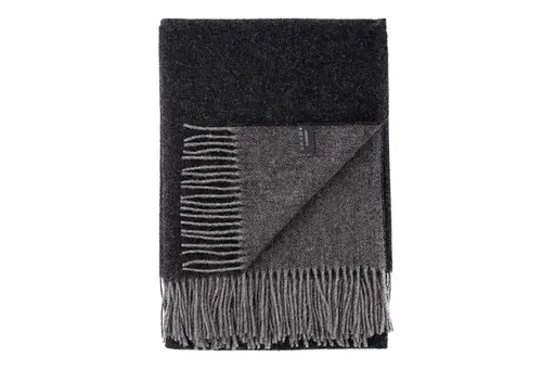 Плед Ardesto Leonardo Doubleface 140x200 см 100% шерсть черно-серый (ART0403LD) - фото 3