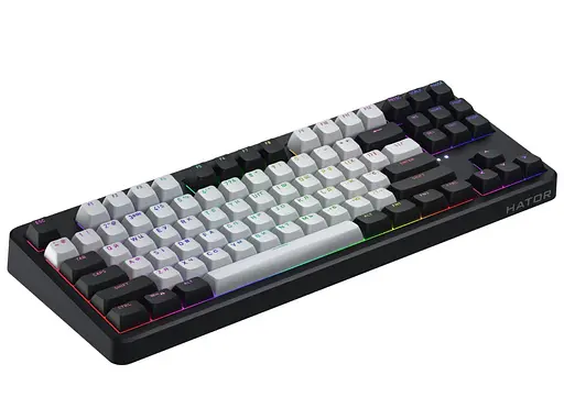 Клавиатура игровая механическая HATOR HTK-850UA Wireless Black-White Rockfall 3 TKL Mecha orange, QMK/VIA - фото 3
