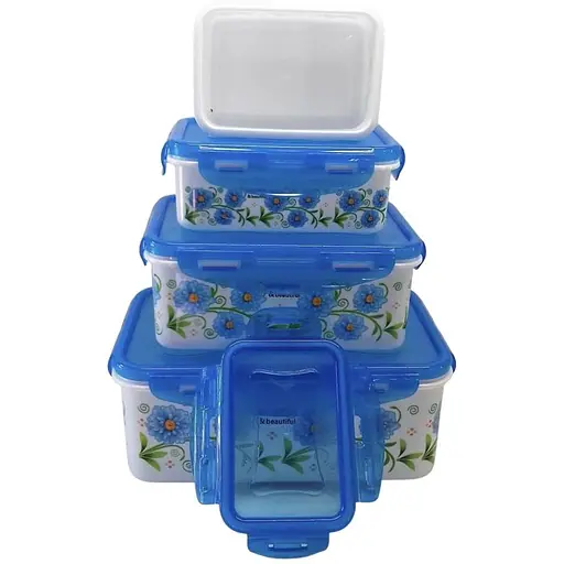 Набор контейнеров Frico FRU-822 с крышкой 4 шт. пластиковые  