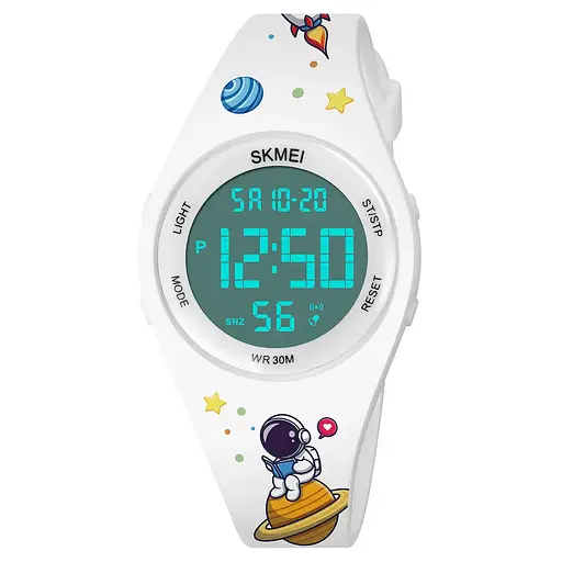 Часы детские наручные Skmei 1865 kids астронавт (Белый) - фото 3