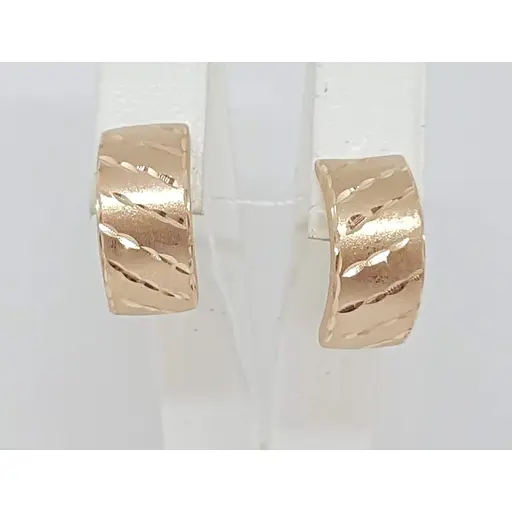 Золоті сережки Родинні коштовності з алмазною гранню. 130706М-1 - фото 4