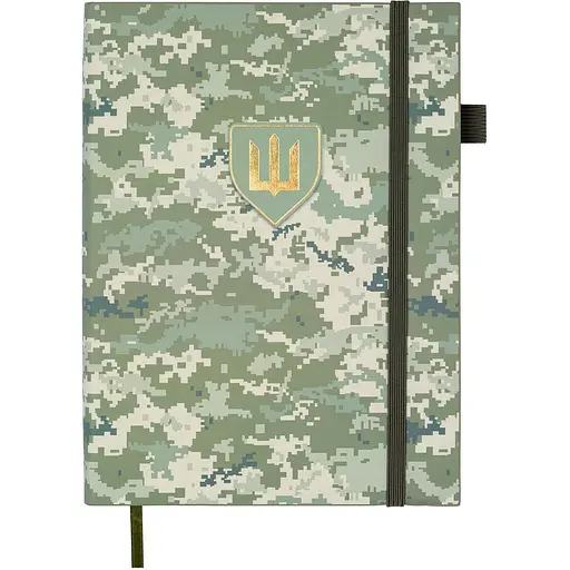 Ежедневник недатированный Buromax Military A5 искусственная кожа 336 страниц светло-зеленый (BM.20700-15)