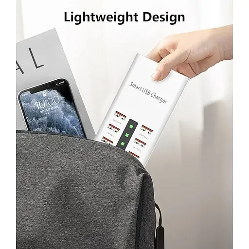 Сетевое зарядное устройство Addap 6 USB портов 30 Вт Smart USB Charger A5 (XL-A5) - фото 7