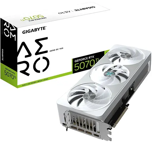 Видеокарта Gigabyte RTX 5070 Ti 16GB AERO OC (GV-N507TAERO OC-16GD) (GDDR7, 256 bit, PCI-E v5.0 x16) - фото 10