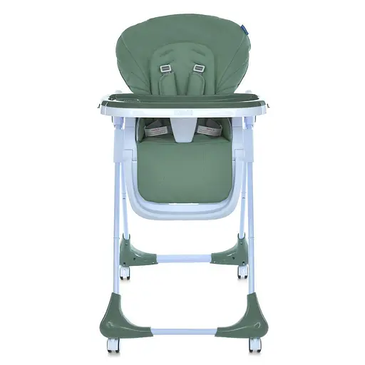 Стільчик для годування Bambi M 3233L Jade Green з регульованою спинкою, висотою та колесами, темно-зелений - фото 5