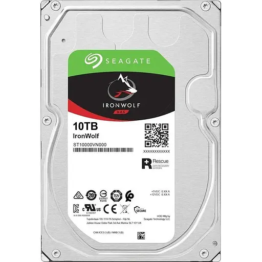 Жесткий диск 3.5" Seagate IronWolf 10TB SATA 256MB (ST10000VN000) [141007] - фото 4