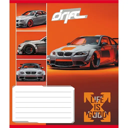 Зошит учнівський "Дріфт" 024-550368K-3 в клітинку, 24 аркуші