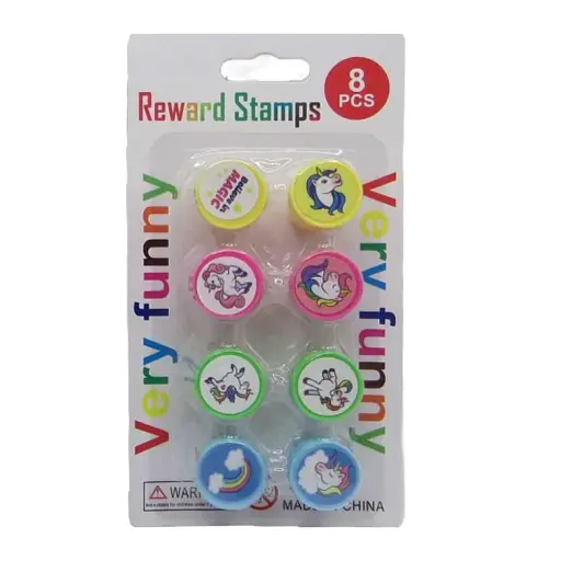 Набор штампиков Единорог, 25 мм, 8 шт., в блистере