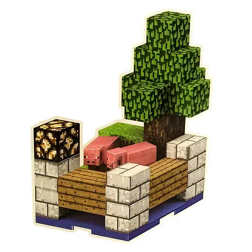Магнитный конструктор Minecraft Загон для свиней на 37 деталей (Т9904) - фото 3