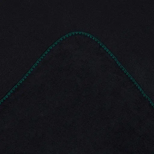 Плед флисовый Home Line гладкокрашеный ракушка черный-петроль 130x160 см (198927) - фото 2