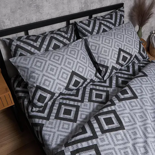 Комплект постельного белья Moon&Star Бязь Gold Люкс Retro Pixels Евро 200х220 наволочки 4х50х70 - фото 4