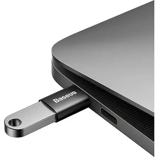Перехідник Baseus Ingenuity Series Mini OTG Adaptor USB-C to USB-A Black (ZJJQ000001) [78667] - фото 5
