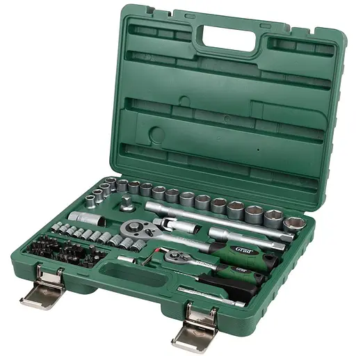 Набір торцевих насадок та біт Grad 1/4", 1/2" 72 шт (6004245) - фото 1