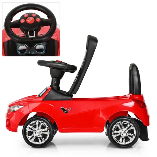 Каталка-толокар Bambi M 3147B-3 Красный музыкальный - фото 4