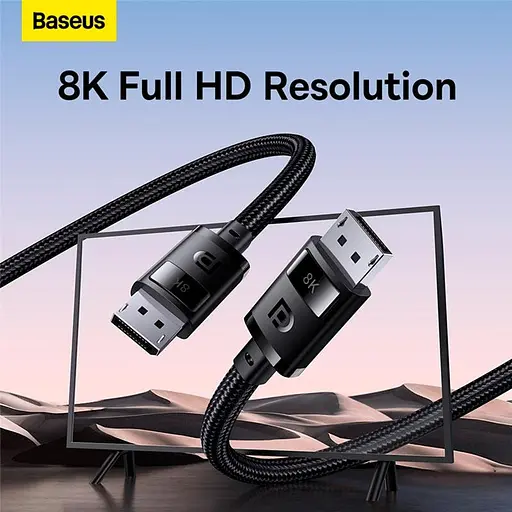 Кабель Baseus High Definition Series DP 8K to DP 8k Adapter Cable 1.5 м 240Hz - фото 2