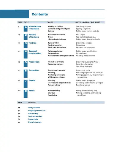 English for the Fashion Industry - фото 2