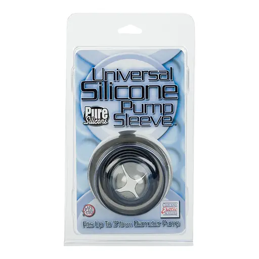 Насадка на помпу для пениса CalExotics Universal Silicon Pump Sleeve Smoke, 6 см серый - фото 4