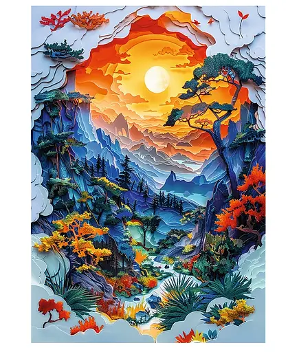 Пазл "Jubileusz" Долина 1000 елементів 40045 Trefl, в коробці (5900511400458) - фото 2