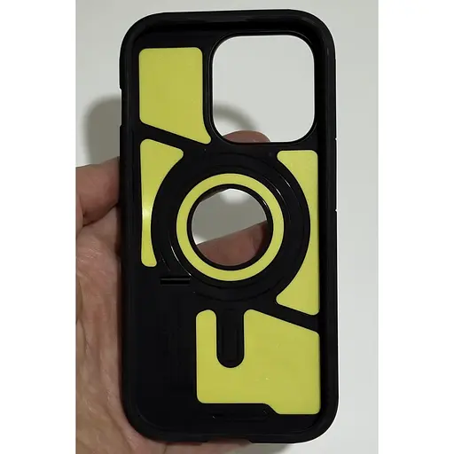 Оригінальний протиударний чохол Spigen Tough Armor для Iphone 14 Pro (6.1") Black ACS04985 - фото 4