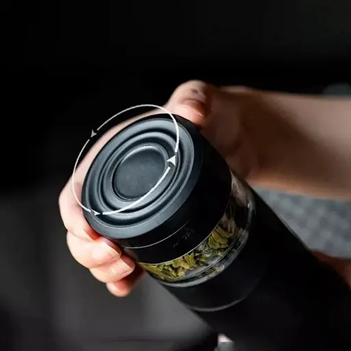 Заварювальний термос Pinztea Tea Mug 360 мл PZ7X23X001 чорний - фото 5