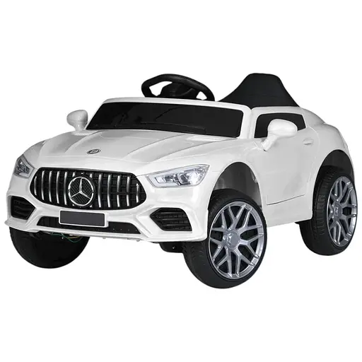 Електромобіль дитячий Bambi Racer з екошкіряним сидінням пультом 2.4G та амортизаторами білий