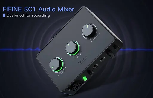 Fifine SC3 з XLR Ampligame Игровой и стримерский аудио микшер - фото 2