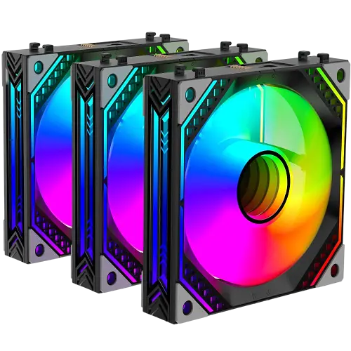 Вентилятор 2E Gaming ACF120MB ARGB Black (ACF120MB-ARGB)