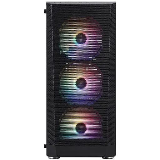 Корпус 1stPlayer FD5-M-BK-4F1 без блока питания, черный (FD5-M-BK-4F1) - фото 8