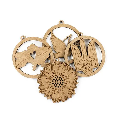 Детский набор заготовок "С Украиной в сердце“ Bambi UKR-LOVE 7,5х8 см - фото 1