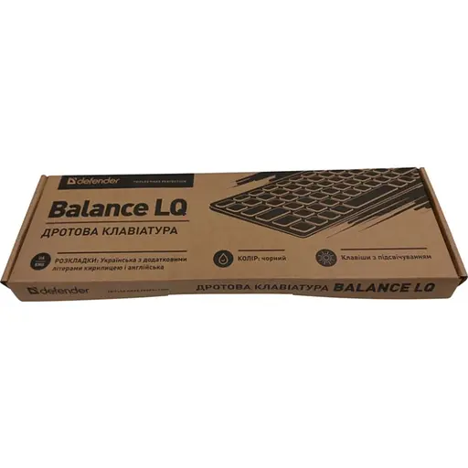 Клавіатура Defender Balance LQ LED USB UA Black (450790) - фото 4