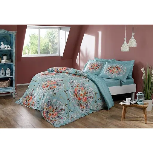 Комплект постільної білизни TAC Alanis 1.5-спальний Різнобарвний 000229682