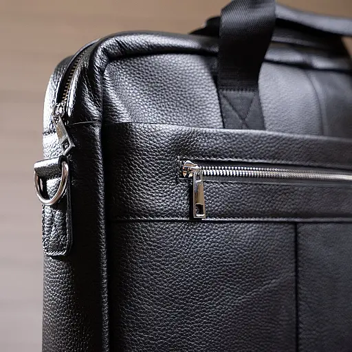 Чоловіча шкіряна сумка Vintage 40х28х6,5 см sum0012579 - фото 8