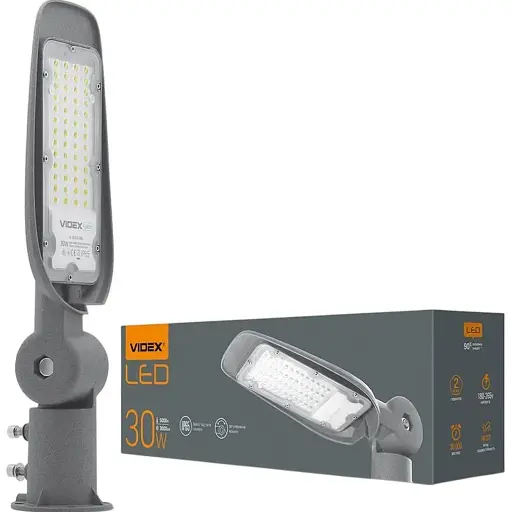 Светодиодный фонарь Videx 30W 5000K серый (VL-SLe14-305) - фото 3