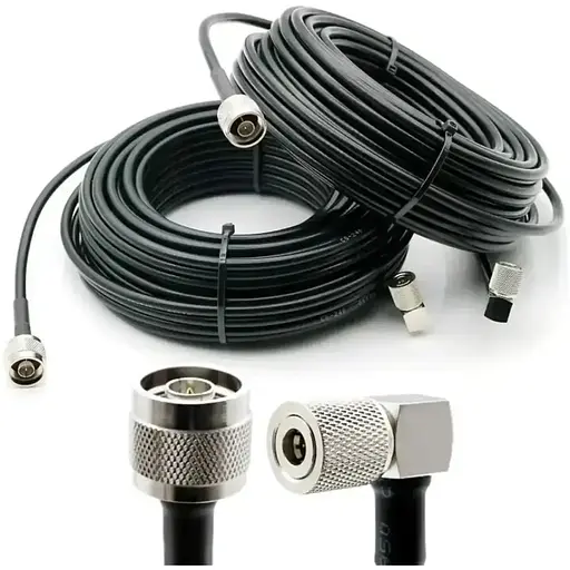 Комплект коаксиальных кабелей RG-223 8м QMA to N-type (RG223-Q-JW/N-JW-8)