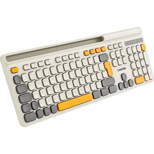 Клавіатура Canyon HKB-W03 EN AAA Wireless Beige (CNS-HKBW03BG) - фото 2