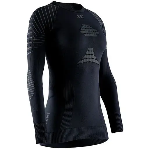 Термофутболка X-Bionic Invent 4.0 Shirt Round Neck Long Sleeve Women M Чорний (1068-IN-YT06W19W M B036)