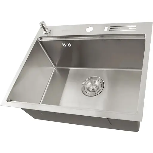 Комплект мийки на кухню та змішувача Nett з нержавіючої сталі NS-5747