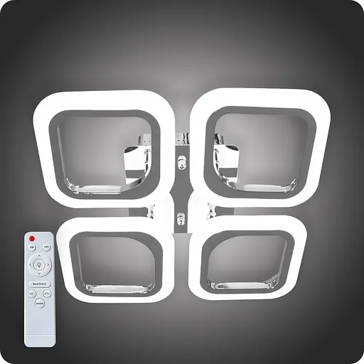 Люстра светодиодная 517 Dlight с пультом 55Вт Хром (01875) - фото 1