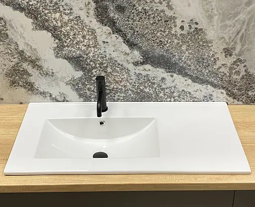 Умивальник VBI Ferrara 90 L white врізний VBI-018048, Білий - фото 3