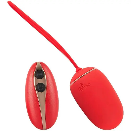 Віброяйце Sweet Smile Remote Controlled Love Ball 15.3 см червоний