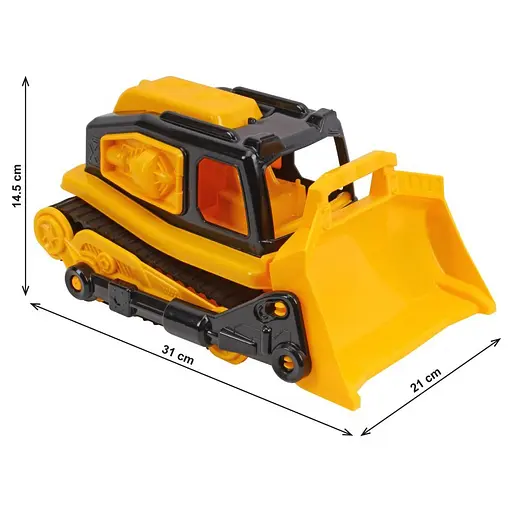 Детская игрушка Бульдозер 9697TXK желтый, большой - фото 6