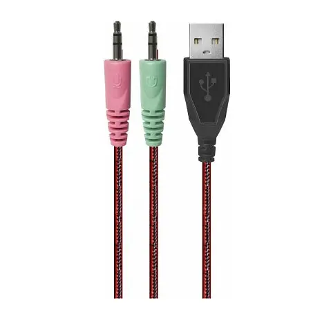 Ігрові навушники Defender Warhead G-370 2м Чорно-червоні - фото 7