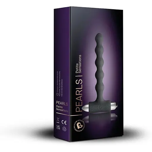 Анальный вибратор Rocks Off Petite Sensations - Pearls Black - фото 2