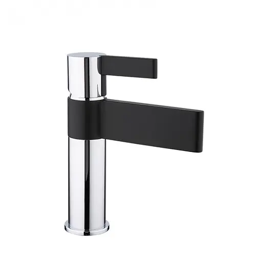 G1081 Змішувач для умивальника гайка чорний/хром Ø35 Gappo Atlantic 1/8 Чорний матовий - фото 1