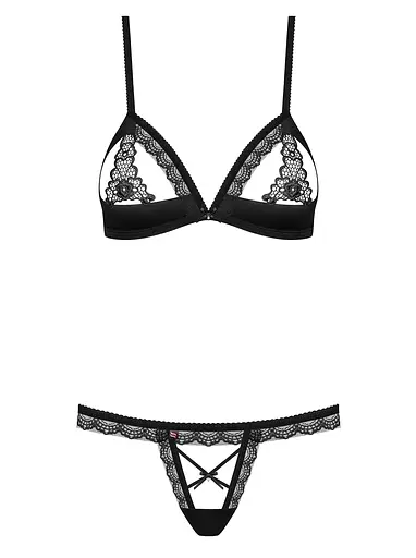 Комплект білизни Obsessive 865-SET-1 L/XL чорний - фото 5